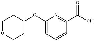 6-(Tetrahydropyran-4-yloxy)pyridine-2-carboxylic acid , 97% Struktur