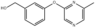 3-[(6-Methylpyrazin-2-yl)oxy]benzyl alcohol Structure