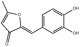 (2E)-2-[(3,4-二羟基苯基)亚甲基]-5-甲基-3(2H)-呋喃酮,906366-79-8,结构式