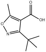 3-(TERT-BUTYL)-5-METHYLISOXAZOLE-4-CARBOXYLIC ACID,90643-64-4,结构式