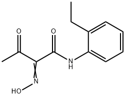 N-(2-ETHYL-PHENYL)-2-HYDROXYIMINO-3-OXO-BUTYRAMIDE Struktur