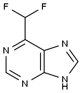 9H-Purine,  6-(difluoromethyl)- Struktur