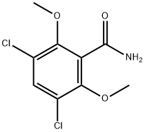 3,5-二氯-2,6-二甲氧基苯甲酰胺,90650-25-2,结构式