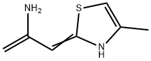 1-Propen-2-amine,  3-(4-methyl-2(3H)-thiazolylidene)- Structure