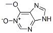 9H-Purine,  6-methoxy-,  1-oxide Structure