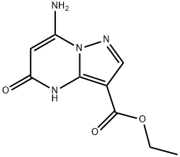 7-氨基-5-氧代-4,5-二氢吡唑并[1,5-A]嘧啶-3-羧酸乙酯 结构式