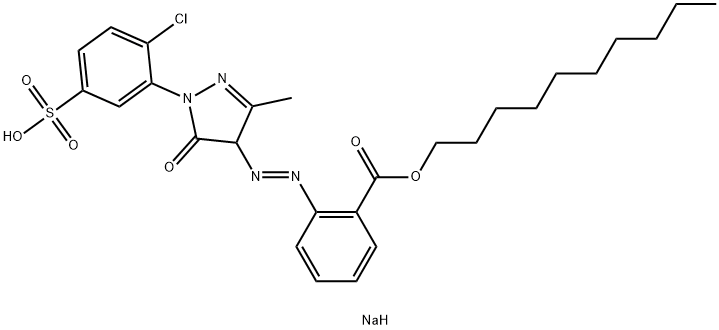90677-61-5 sodium 1-decyl 2-[[1-(2-chloro-5-sulphonatophenyl)-4,5-dihydro-3-methyl-5-oxo-1H-pyrazol-4-yl]azo]benzoate