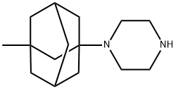 1-(3-Methyl-1-adamantyl)piperazine Struktur