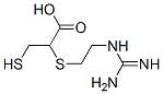2-[[2-[(アミノイミノメチル)アミノ]エチル]チオ]-3-メルカプトプロパン酸 化学構造式