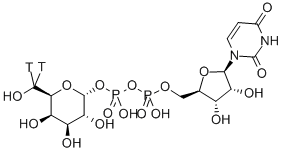 URIDINE DIPHOSPHATE GALACTOSE, [GALACTOSE-6-3H] 化学構造式