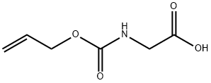 N-{[(Prop-2-en-1-yl)oxy]carbonyl}glycine, ({[(Prop-2-en-1-yl)oxy]carbonyl}amino)acetic acid Struktur