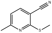 6-Methyl-2-(methylthio)-3-pyridinecarbonitrile Structure