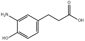 3-(3-AMINO-4-HYDROXY-PHENYL)-PROPIONIC ACID 化学構造式