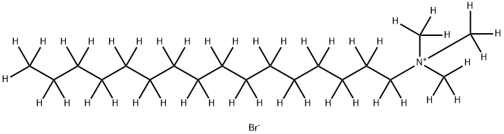 n-HexadecyltriMethylaMMoniuM-d42 BroMide Structure