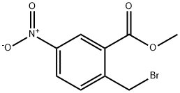 Methyl 2-bromomethyl-5-nitrobenzoate Struktur