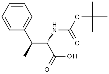 N-BOC-赤藓-L-BETA-甲基苯丙氨酸 结构式