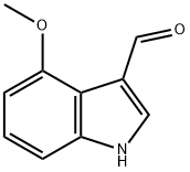 4-メトキシインドール-3-カルボキシアルデヒド 化学構造式