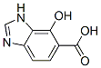 1H-Benzimidazole-6-carboxylic  acid,  7-hydroxy- 结构式
