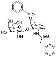 Benzyl   2-Acetamido-2-deoxy-3-O-(β-D-galactopyranosyl)-4,6-benzylidene-α-D-galactoside 结构式