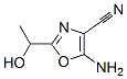 4-Oxazolecarbonitrile,  5-amino-2-(1-hydroxyethyl)- Structure