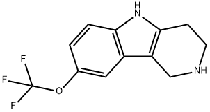 2,3,4,5-TETRAHYDRO-8-TRIFLUOROMETHOXY-1H-PYRIDO[4,3-B]INDOLE Structure