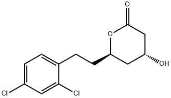 7-(2,4-dichlorophenyl)-3-hydroxy-5-heptanolide Structure