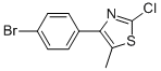 4-(4-BROMOPHENYL)-2-CHLORO-5-METHYLTHIAZOLE 结构式
