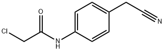 2-CHLORO-N-[4-(CYANOMETHYL)PHENYL]ACETAMIDE 结构式