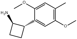 2-(2,5-dimethoxy-4-methylphenyl)cyclobutylamine Structure