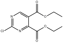 2-クロロピリミジン-4,5-二カルボン酸ジエチル 化学構造式