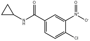 4-CHLORO-N-CYCLOPROPYL-3-NITROBENZAMIDE Struktur