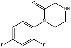 2-Piperazinone, 1-(2,4-difluorophenyl)- Structure