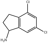 4,6-DICHLORO-INDAN-1-YLAMINE HYDROCHLORIDE Struktur