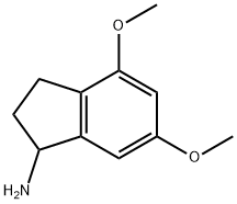 2,3-DIHYDRO-5,7-DIMETHOXY-1H-INDEN-1-AMINE Struktur