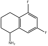 5,7-DIFLUORO-1,2,3,4-TETRAHYDRO-NAPHTHALEN-1-YLAMINE HYDROCHLORIDE Structure