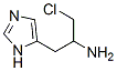 1H-Imidazole-5-ethanamine,  -alpha--(chloromethyl)- 化学構造式