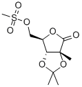 5-O-甲基磺酰基-2,3-O-异丙亚基-2-C-甲基-D-核糖酸-gamma-内酯,908128-94-9,结构式
