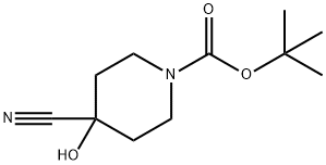 4-氰基-4-羟基哌啶-1-羧酸叔丁酯, 908140-15-8, 结构式