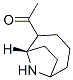 Ethanone, 1-(9-azabicyclo[4.2.1]non-2-yl)-, (1S-exo)- (9CI),90821-02-6,结构式