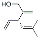(S)-3-Ethenyl-5-methyl-2-methylene-4-hexen-1-ol 结构式