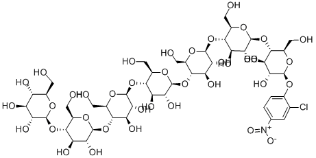 2-氯-4-硝基苯基 BETA-D-麦芽七糖苷, 90826-64-5, 结构式