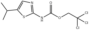 Carbamic  acid,  [5-(1-methylethyl)-2-thiazolyl]-,  2,2,2-trichloroethyl  ester  (9CI) Struktur