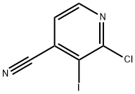 2-氯-3-碘-4-吡啶甲腈 结构式