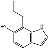 1H-Indol-6-ol, 7-(2-propen-1-yl)- 结构式