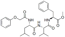 phenyloxyacetyl-leucyl-valyl-phenylalanine methyl ester Struktur