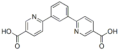 1,3-Bis(5-carboxypyridin-2-yl)benzene 结构式