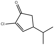 2-Cyclopenten-1-one,  2-chloro-4-(1-methylethyl)-,908302-42-1,结构式