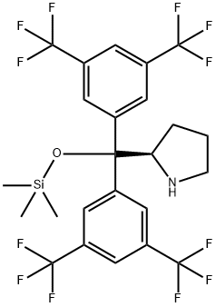 Pyrrolidine,  2-[bis[3,5-bis(trifluoromethyl)phenyl][(trimethylsilyl)oxy]methyl]-,  (2R)-|(2R)-2-[双[3,5-双(三氟乙基)苯基][(三甲基硅酯)氧基]甲基]-吡咯烷