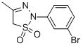 2-(3-Bromo-phenyl)-4-methyl-2,5-dihydro-[1,2,3]thiadiazole 1,1-dioxide Structure