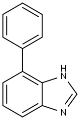 1H-Benzimidazole,7-phenyl-(9CI) Struktur